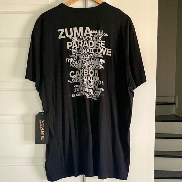 JAMES PERSE BLACK MALIBU BEACH BLACK GRAPHIC TEE ~ SIZE 5 (FITS LIKE XXL) RARE! - Picture 3 of 9